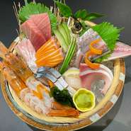 仕入れにより内容はおまかせでご用意します。