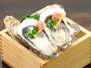 牡蠣の名産地　北海道の厚岸産『真牡蠣ポン酢（2個）』