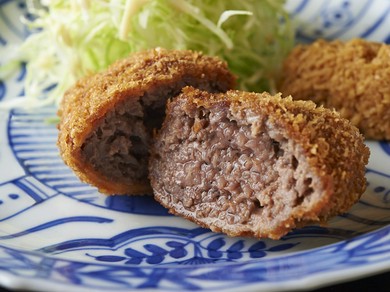 和牛メンチカツ フォースラディッシュ添え