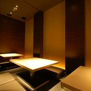 お子様連れでも安心の座敷フラットシートです。