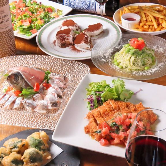 2時間飲み放題付き　女子会プラン　4,000円