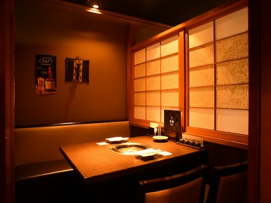 個室でゆったりと食事をお楽しみいただけます
