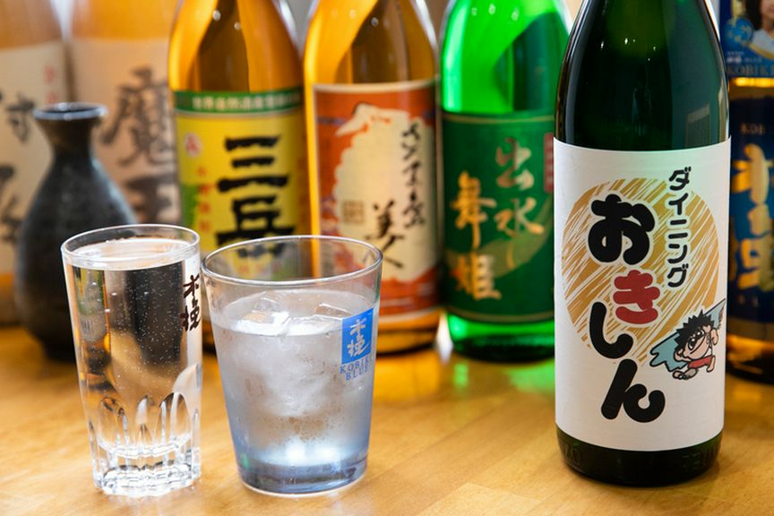 オリジナルの焼酎や地元蔵元の焼酎など、種類も豊富