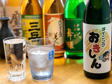 オリジナルの焼酎や地元蔵元の焼酎など、種類も豊富