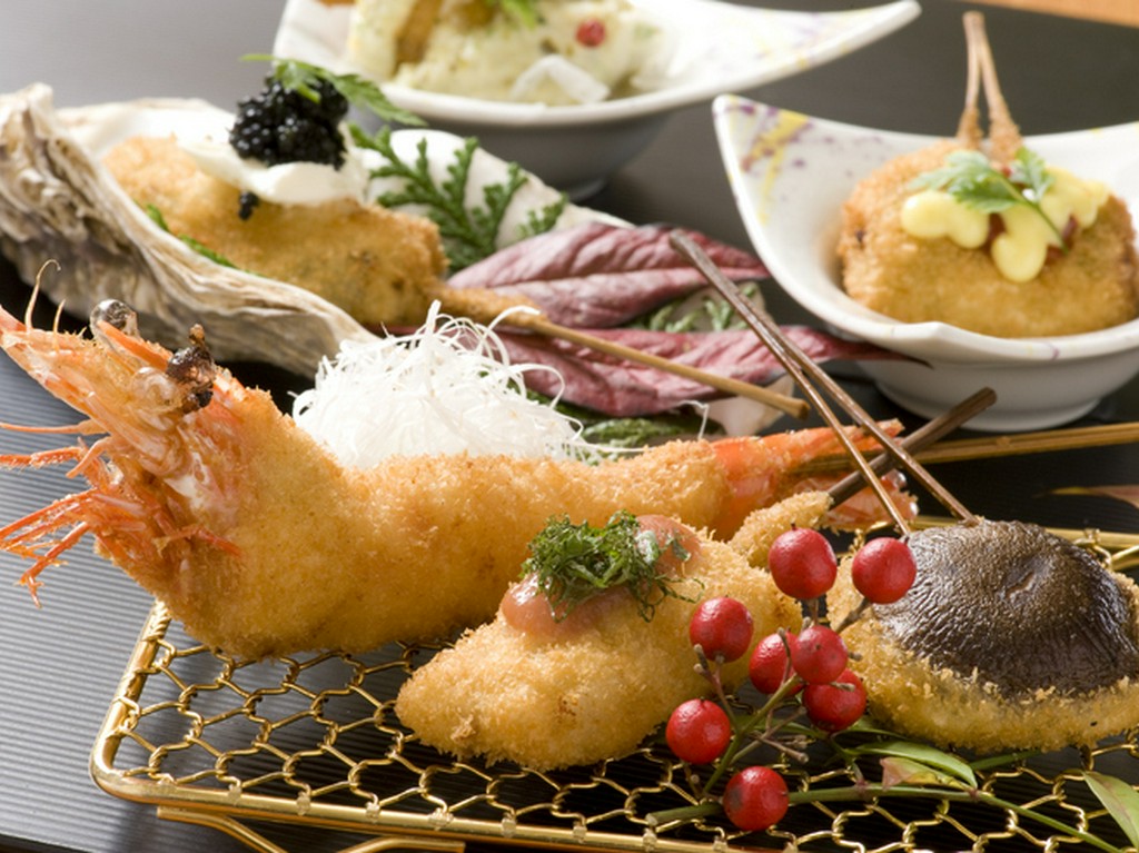 串揚げを満喫するためのおすすめメニュー『おまかせコース』