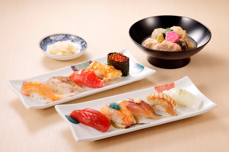 Paket makan siang dengan sup Jibu-ni kami yang terkenal! <10 potong sushi> 6.800 yen (termasuk pajak)