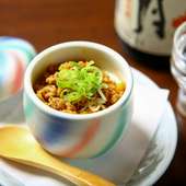 風味を“和”でアレンジした茶碗豆腐。『和風冷やし茶碗麻婆豆腐』