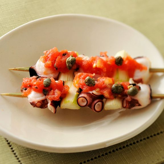 生タコ (フレッシュトマトソース)