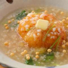 優しい味わいの『じゃが芋まんじゅう　海老あんかけ』