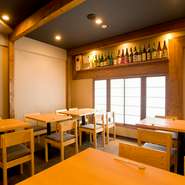 美味しさもオシャレ空間も敷居の高くない料金感も譲れない！という欲張りなオーダーを叶えます。カウンターデート、一人飲み、宴会、接待等様々なシーンで利用可能です。