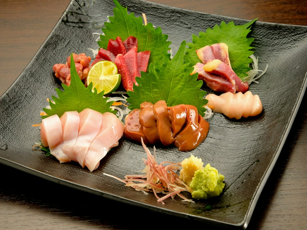 鶏刺身盛合わせ