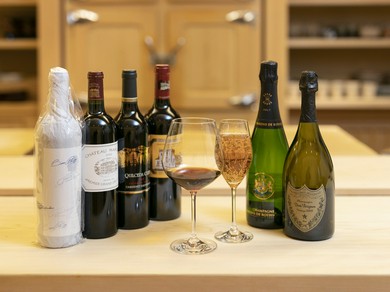 各種ワインと日本料理のマリアージュも存分に楽しめる