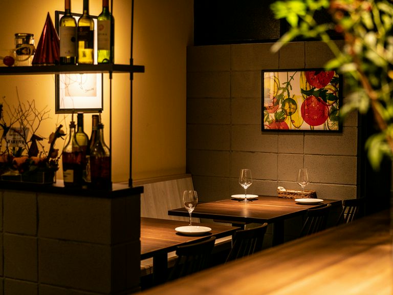 肩肘張らずにゆったりとできる空間で、イタリアンデート