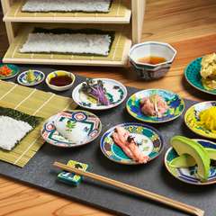 日本の食文化、細巻き寿司を手軽に体験できる 『6皿＋天ぷら』