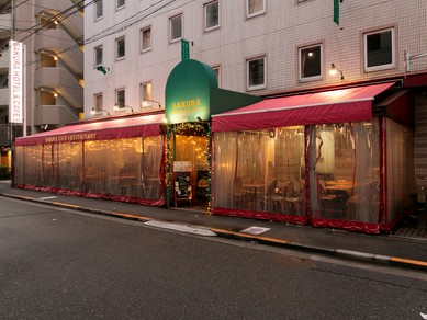 テラス席がある