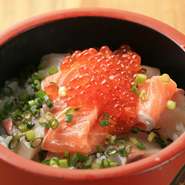 本日水揚げされた鮮魚をちらしでご提供します