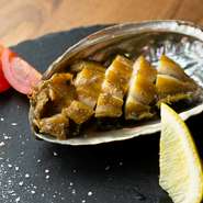 あわびの美味しさを堪能『国産あわびのバターステーキ』