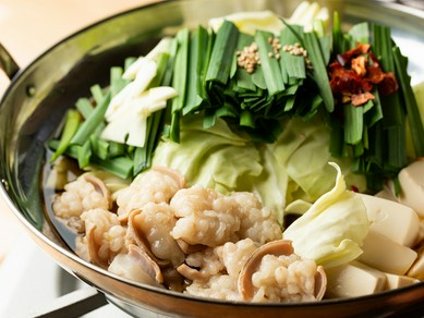 女子必見！コラーゲンたっぷりモツ鍋