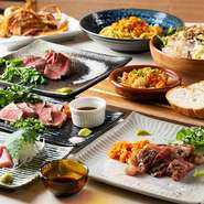 「肉」×「ウニ」を満喫できる贅沢なコースで、心も体も満足できる宴会なんていかが。幹事に嬉しい飲み放題つきのプランも充実しています。貸切ることもできるので、気軽に相談してみても良さそうです。