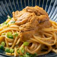 大粒濃厚うにのクリームパスタ