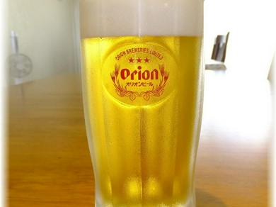 ビールはもちろんオリオン生!!
