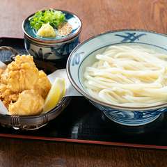 一番人気！かしわ天湯だめうどん