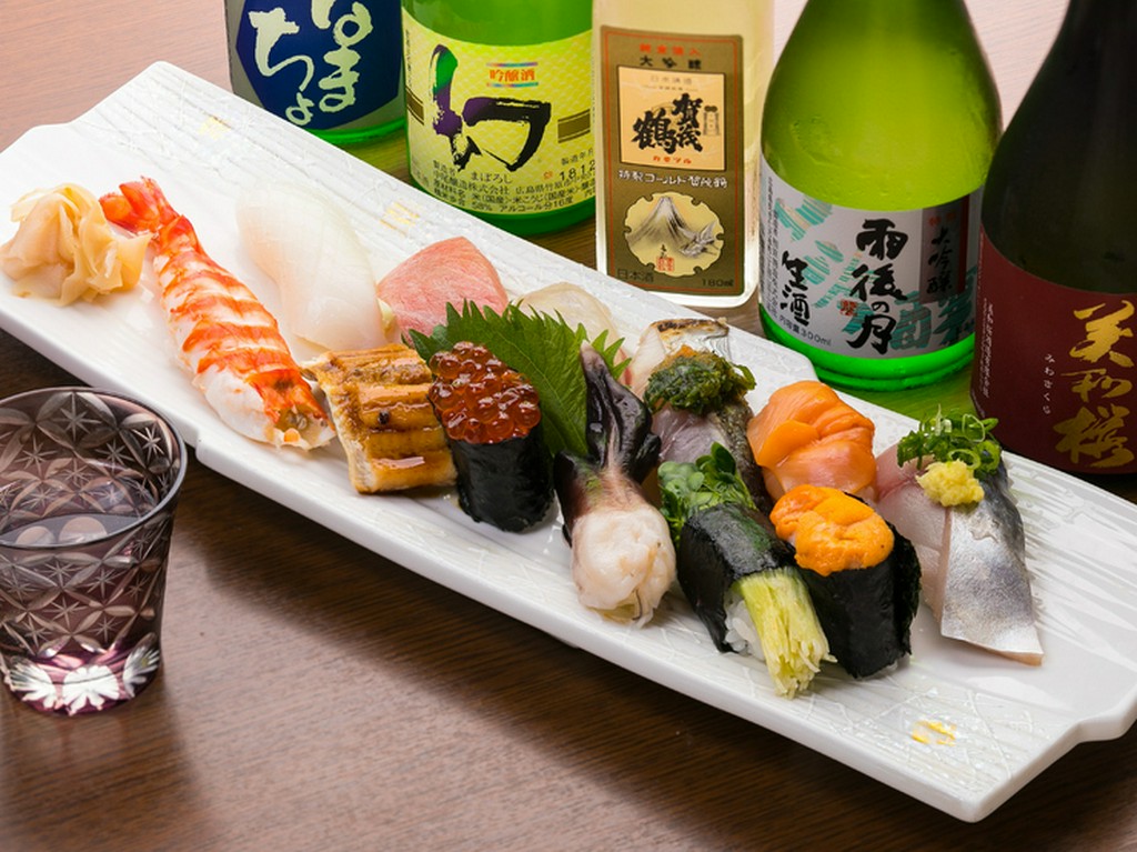 鮮度抜群のネタを極上のにぎりで満喫できる『おまかせにぎり（12貫）』