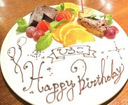 523のおすすめが詰まった一番人気のコースに
デザート盛り合わせが付いたお祝いごとにぴったりなコース！