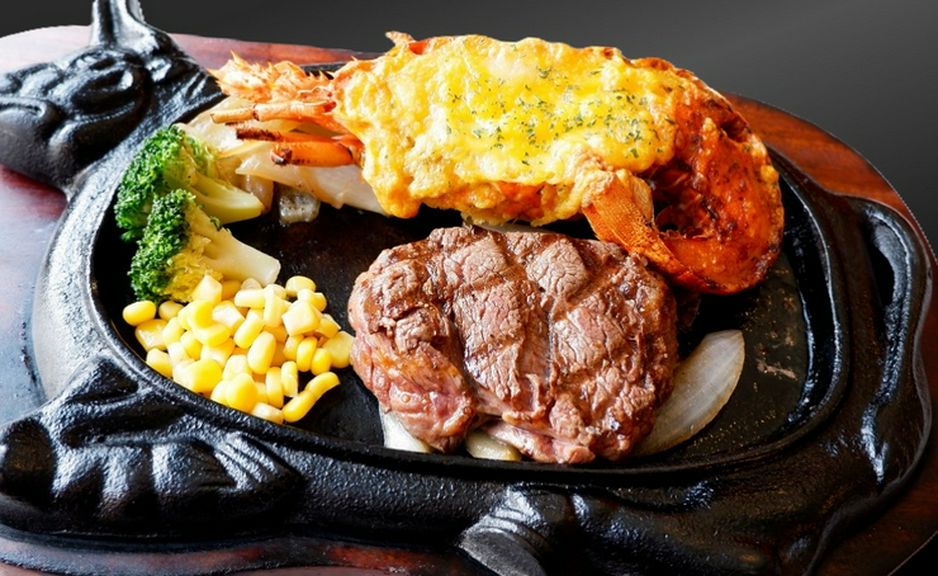 特上テンダーロインステーキ100g＆ロブスター半身