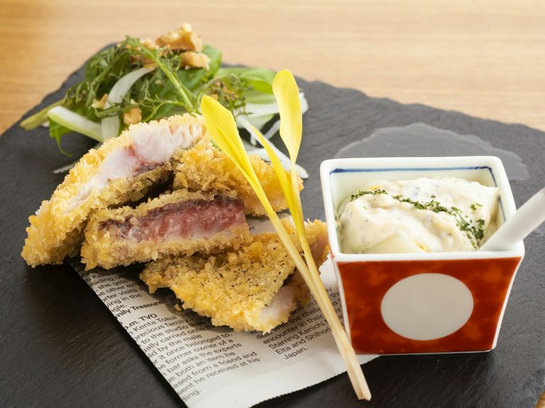 外はカリッ、中はレア。今まで出あったことがない味わい『活アジのレアフライ　〜卵たっぷりタルタルで〜』