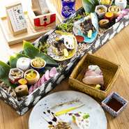 すべて個人盛りにて季節の料理が楽しめます。
