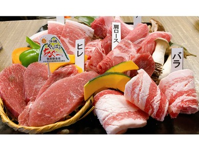 あぐ~5種を盛り合わせにした贅沢な一品!