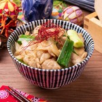 京野菜とガツンと丼の夢のコラボです。