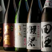 オススメ日本酒を各種ご用意しております。詳細は店舗にてご確認ください。