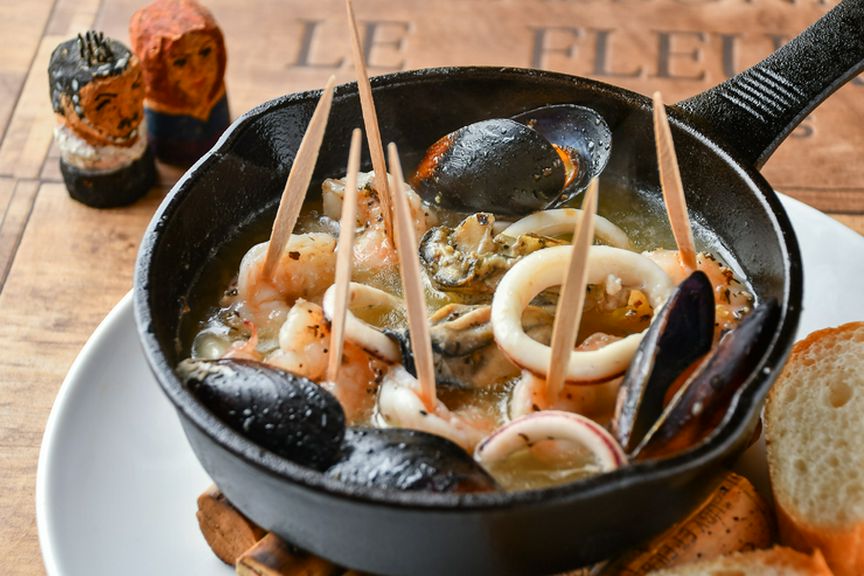 海鮮アヒージョ