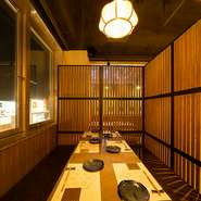 3大名物である『天然のどぐろ鍋』、『三大貝の磯鍋』、『貝鮮ガンガン焼き』を各メインに据えた飲み放題付きの豪華なコース料理を用意しています。個室は6名、半個室は最大12名の利用が可能！