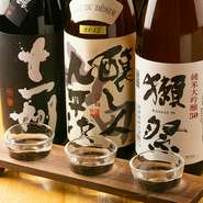 十一州　獺祭　九平治　三種を味わえる飲み比べセット