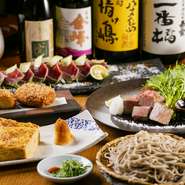 （お料理一例）
寄席豆腐の揚げ出し
お造り変わり4種
鰆西京焼き
煮込みハンバーグ
山菜さつま揚げ
和牛冷しゃぶ
牛骨拉麺
とちおとめ

※写真はイメージになります