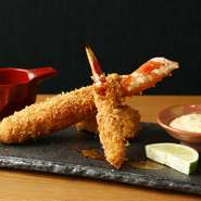 タラバガニのフライ