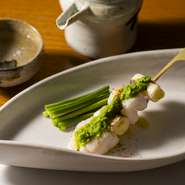 全8品の独創和食を堪能。仕立て素材の組み合わせに驚きが止まらない、夢酒みずきおすすめのコースです。