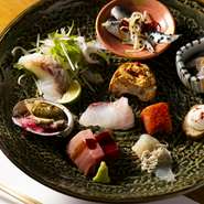 一度は食べてみたいあの食材を、夢酒みずきの手によって仕立て上げる、こだわりが詰まったコースです。