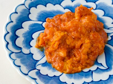 プリップリの海老＆とろとろ食感が絶品『天然海老のチリソース 4切』