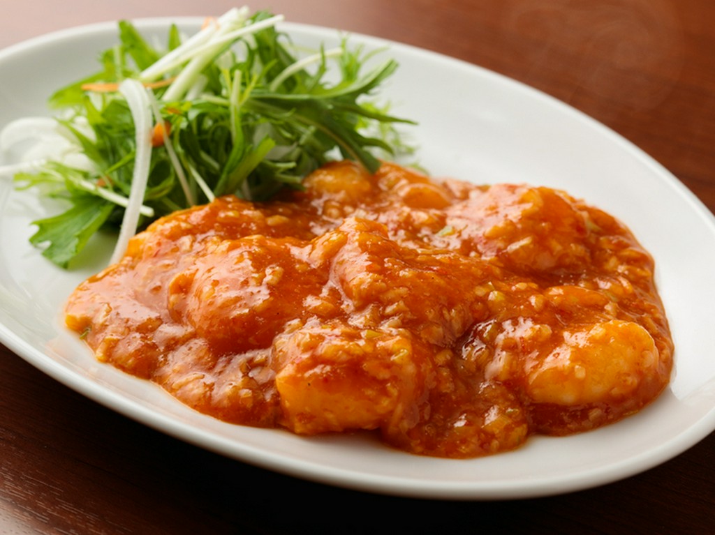 王道!!エビのチリソース