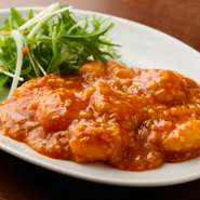 王道!!エビのチリソース