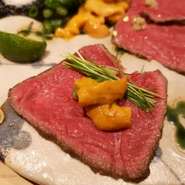 山形雪降り和牛とウニのマリアージュ
2枚2170円～