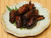 うなぎ一匹に一つしかない肝を盛り合わせた一品