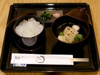 ごはん、吸物、漬物