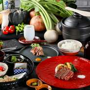 神戸牛と日本料理の織りなす美食のコース。大切な国内のビジネスパートナーはもちろん、英語・中国語メニューも用意されているので海外からお越しになった方のもてなしにも信頼できるお店です。