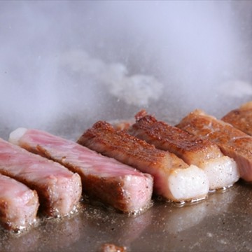 Xmasペア③神戸牛ステーキ＆焼きしゃぶ・オマール海老のコース