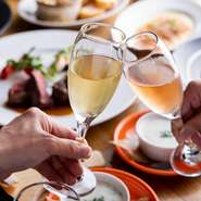 【土･日･祝限定】カジュアルランチコース★3,300円コース★3時間飲み放題&食後のカフェ付き